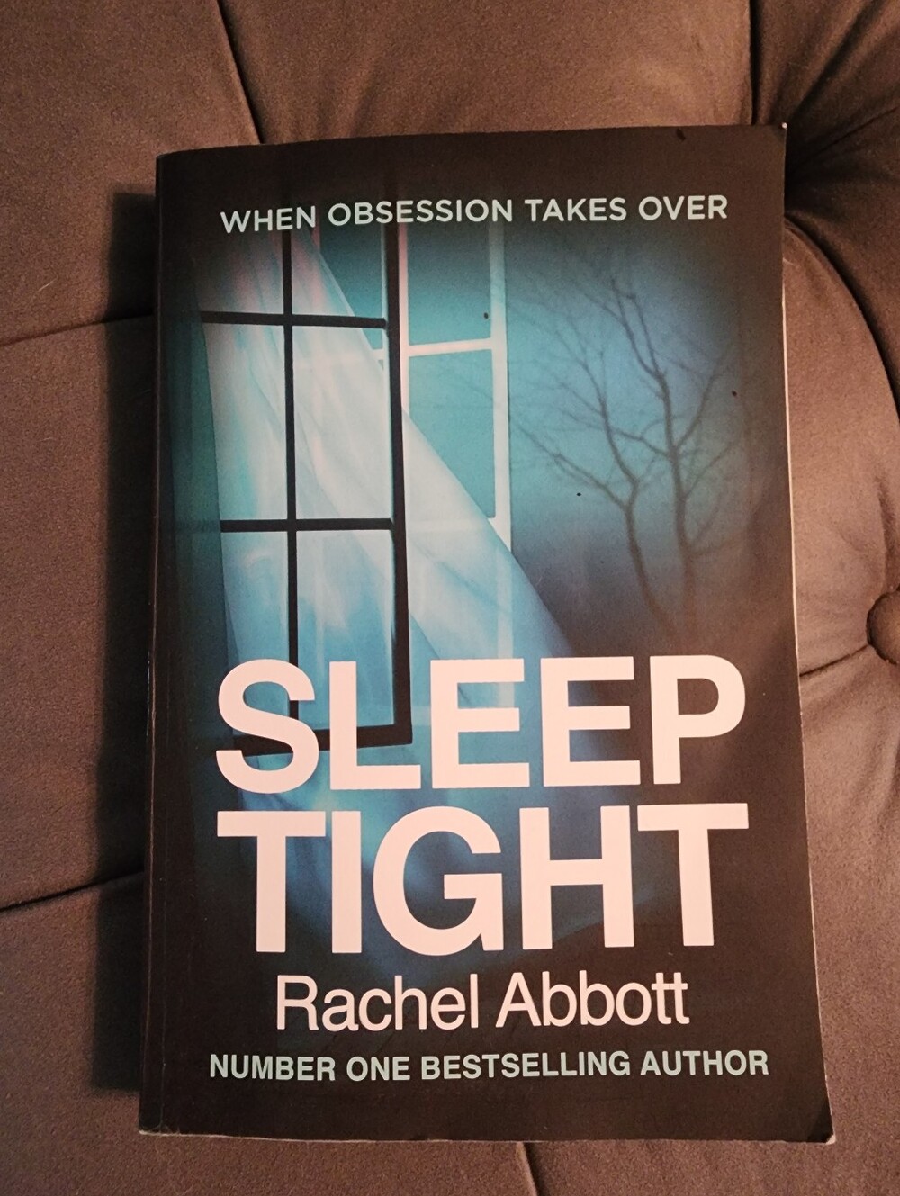 Sleep Tight by Rachel Abbott - Thriller Novel (Black & Teal Cover)